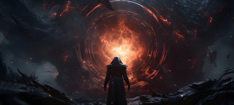 Astral vision necromancer meets cosmos ,generative AI