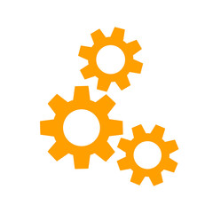 Fototapeta premium [Technology Icons] – Gear Mechanism Settings Configuration System