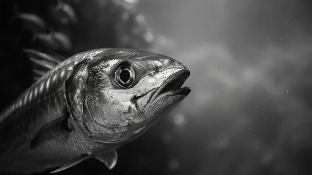 Mahi-mahi fish with teeth showing