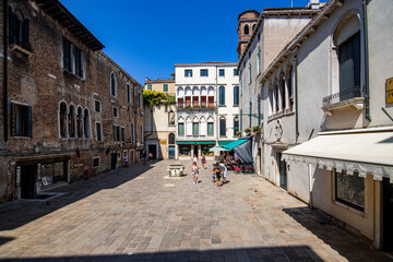 Fototapeta premium View of the squares of Venice (Italy)