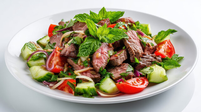 grilled thai beef salad with yam neua