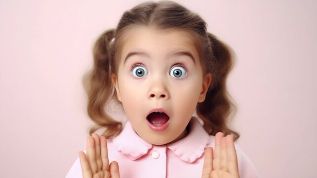Surprised little girl