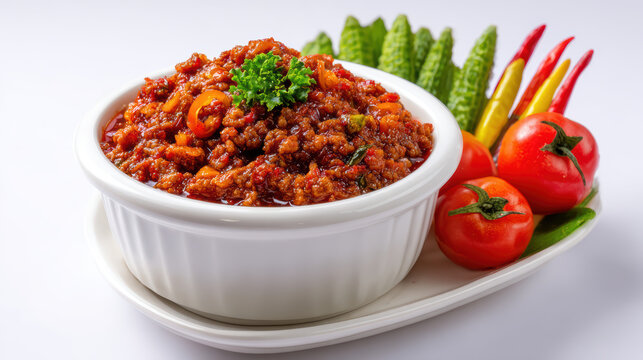 thai chili paste nam prik ong chunky texture