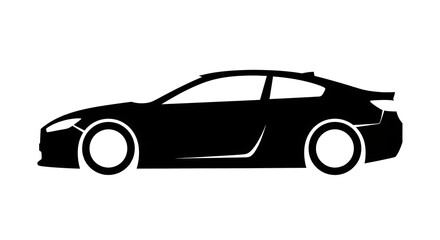 Fototapeta premium Silhouette of a sport coupe