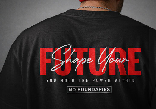 Black T-Shirt Mockup