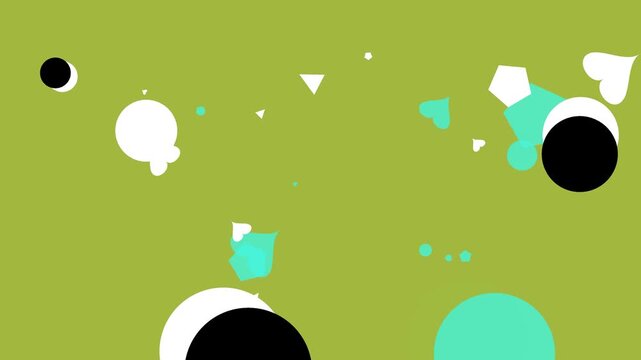 Minimalist background with geometric shapes in a colorful hipster memphis style