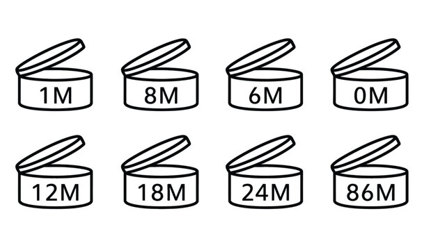 A set of open jar icons with different megabyte labels