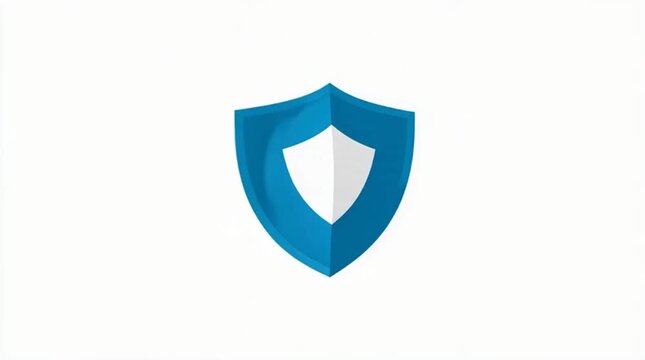3D Shield Animation Illustration with Digital Security Concept, Cyber Protection Symbol, Modern Futuristic Defense Emblem for UI UX Design, Data Privacy and Network Security Graphic Asset