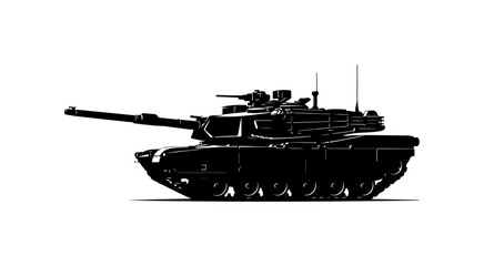 Fototapeta premium M1 Abrams Main Battle Tank Vector Illustration