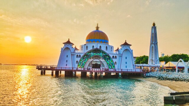 Masjid Selat Melaka | Floating Mosque Malacca