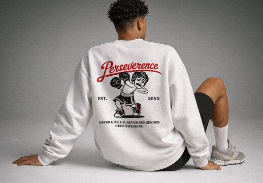 Back View Sweatshirt Mockup