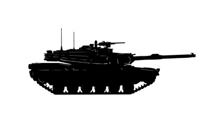Fototapeta premium Main Battle Tank Vector Illustration
