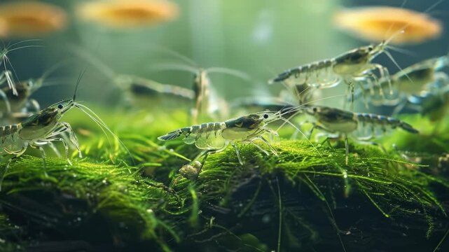 Close-up of aquatic insects