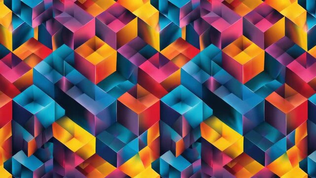 Colorful Abstract Geometric Pattern