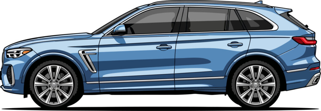 Light blue luxury station wagon