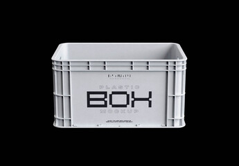 Storage Plastic Box Mockup