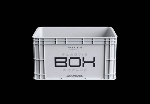 Storage Plastic Box Mockup