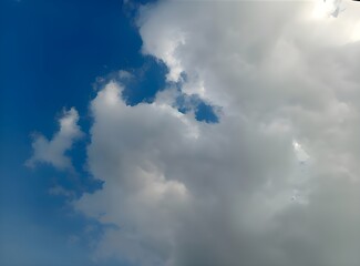 Obraz premium blue sky with clouds