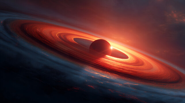 Vibrant protoplanet carves gap in brilliant orange ring system