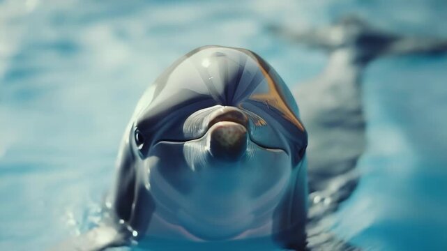 Close-up of a smiling dolphin