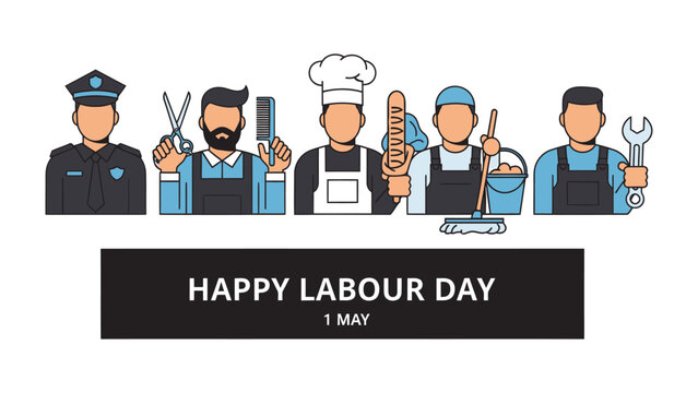 Labor Day Celebrations: A diverse array of essential workers is celebrated for their invaluable contributions to society, honoring their dedication.