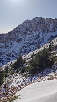 Hiking the Snowy Trails of the Djurdjura Mountains, Bouira, Algeria