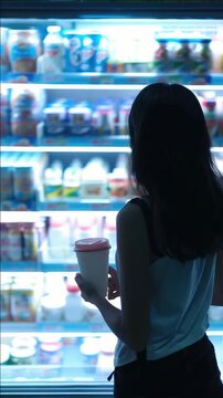 Shopping at the convenience store