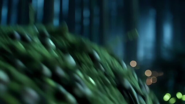 Mysterious Old Witch in Enchanted Forest with Glowing Eyes and Mossy Face