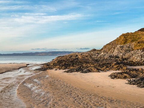 Traigh Beach, in the highlands of Scotland, UK.