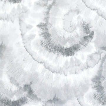 Tie Dye Gray Vector. White Seamless Round. Brush Pastel Culture. Spiral White Nature. Gray Dirty Light. Light Swirl Background. Abstract Tiedye Texture. Bg Tie Dye. Spiral Soft Print. Vector Cool Art
