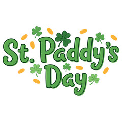 Naklejka premium St Patrick’s Day typography design