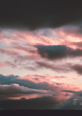 Fototapeta premium sunset in the clouds