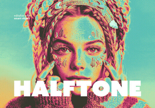 Halftone Photo Effect