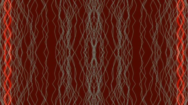Abstract blue neon light patterns with dynamic flowing lines