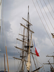 reproductions of old sailing ships during demostration in la spezia © manola72