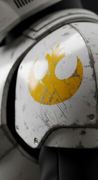 Star Wars Rebel Alliance Helmet Closeup.