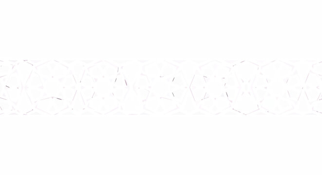 Geometric ornamental border design repeating pattern vector