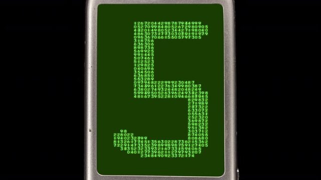 retro and old mobile telephones in a sequence