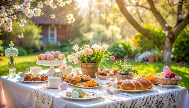 Spring Easter Celebration Table