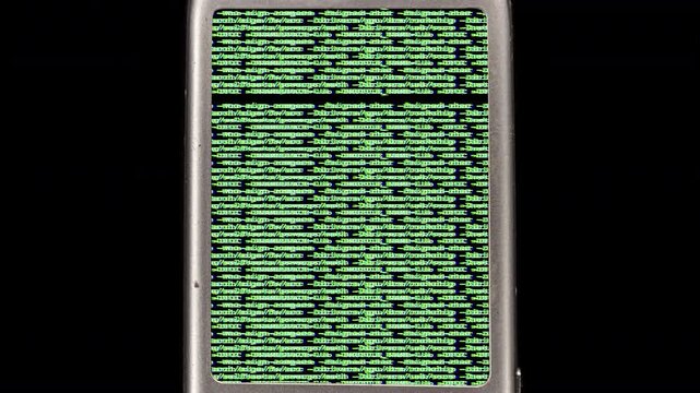 retro and old mobile telephones in a sequence