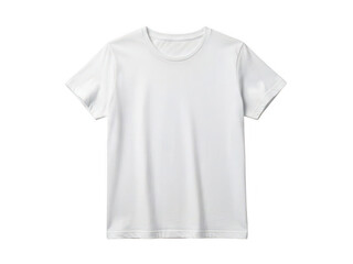 Naklejka premium Simple white t-shirt isolated on transparent background