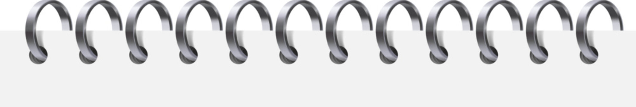 Spiral binding wire notebook with blank paper