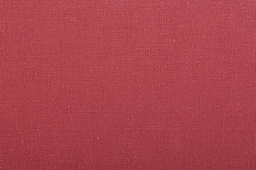 Fototapeta premium Red textile texture with fine woven fibers