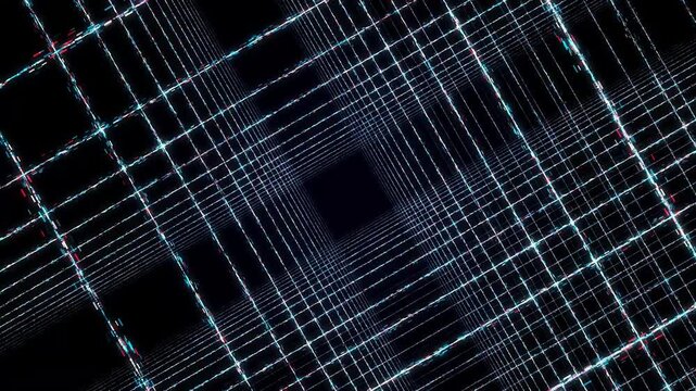 Vortex Of Crossing Lines Producing Infinite Kaleidoscope Patterns Suitable For Music And Visual Graphics