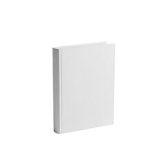 Naklejka premium Blank white book isolated on transparent background