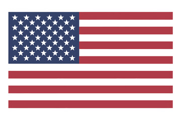Fototapeta premium American flag with white stars and red stripes symbol