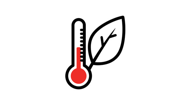 Rising temperature affects leaf on thermometer displaying climate change clearly outdoors now