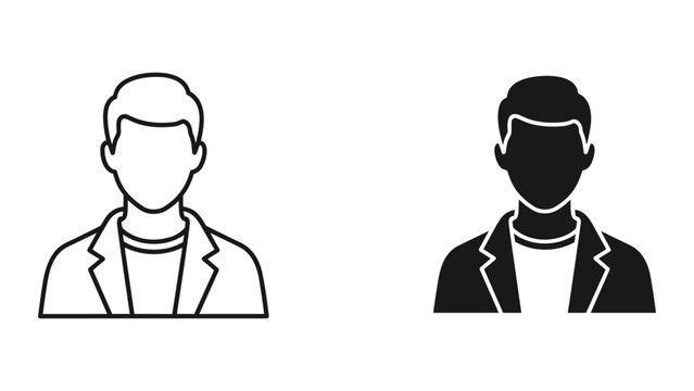 Person Icon Silhouette Business Professional Avatar