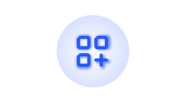 Blue logo with uu and u symbols on a light blue circle background