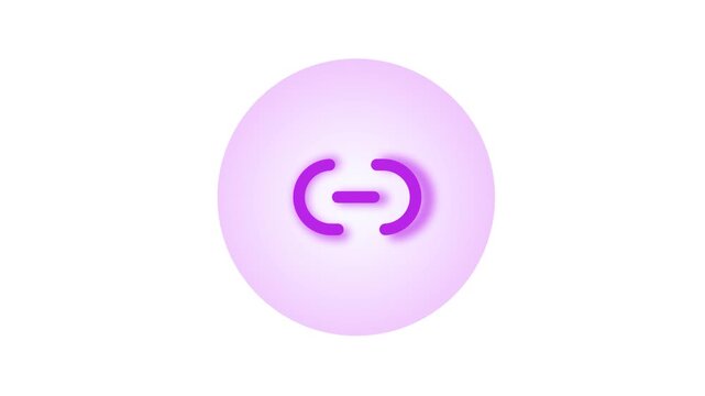 Purple circle with a smiling face emoji on a white background